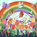 Rainbow puzzle. Traditional illustration project by Kate Sutton - 05.04.2020