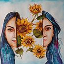 Mi Proyecto del curso: Retrato con naturaleza en acuarela. Un progetto di Illustrazione naturalistica di Montserrat Torres Rodríguez - 03.03.2021