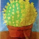 Portrait of a Cactus: Mother-In-Law's Cushion. Un proyecto de Pintura acrílica de Mary Roß - 04.03.2021