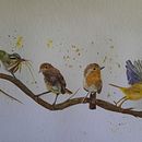 My project in Artistic Watercolor Techniques for Illustrating Birds course. Ilustração tradicional, Pintura em aquarela, Desenho realista e Ilustração naturalista projeto de Donna Paulson - 05.03.2021