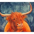 Highland cow. Gouache Painting project by Eileen Bedore Doll - 02.05.2021