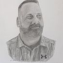 Retrato a Héctor. Un progetto di Disegno a matita, Disegno artistico, Disegno di ritratti e Disegno realistico di Carlos Saldaña Arjomil - 06.02.2021