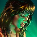  Mi Proyecto del curso: Iluminación y color para retratos digitales en Photoshop . Portrait Drawing project by César García Pino - 03.07.2021