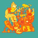Song about old factory . Un progetto di Illustrazione tradizionale e Illustrazione vettoriale di Dina Danosa - 07.03.2021