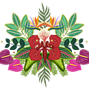 Flor de Flamboyán - Ilustración para patrones . Digital Illustration project by Shantall Alam - 11.07.2020