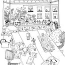 Adobe coloring page. Un proyecto de Ilustración tradicional de Sarah van Dongen - 30.05.2020