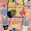 My project - A sweet birthday party  Ein Projekt aus dem Bereich Kinderillustration und Collage von Jennifer Su - 27.03.2021