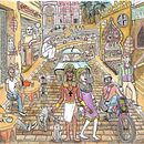 The Pharaoh's Return to the beige streets of modern Cairo. Artistic Drawing, and Traditional illustration project by joaovitormrosas - 03.08.2021