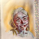 My project in Artistic Portrait with Watercolors course. Watercolor Painting project by Kateřina Kovářová - 03.08.2021