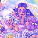 Kiss Kiss Fall In Love . % Cecilia Palacios-Munoz tarafından hazırlanan Dijital İllüstras, on, Geleneksel illüstras, Ve on projesi - 03.03.2021