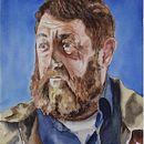 My "before" project in "Artistic Portrait with Watercolors" . Pictură în acuarelă de Wardie Ward - 03.10.2021