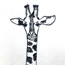Jirafa. Ink Illustration project by Sara Luna - 02.22.2021