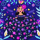 Mi Proyecto del curso: Retrato ilustrado con elementos botánicos. Ilustração digital projeto de Anne González - 08.03.2021