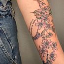 No-me-olvides. Tattoo Design, Traditional illustration, and Botanical Illustration project by Icarus - 03.09.2021