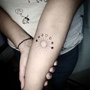 Tatuaje fases lunares. Un proyecto de Bellas Artes de Danilo Corredor - 11.03.2021