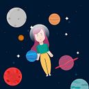 Sueño espacial. Un progetto di Animazione 2D e Illustrazione digitale di Manu Giraldo Giraldo - 17.08.2019