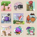Cartoon Prompts. Un progetto di Illustrazione infantile, Illustrazione digitale e Illustrazione tradizionale di akram elbaha - 12.03.2021