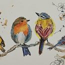Artistic Watercolor Techniques for Illustrating Birds . % Clin Doeil Scrap tarafından hazırlanan Sanatsal Çizim, Sulubo, Ve a Resim projesi - 03.12.2021
