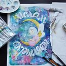 My project in Modern Watercolor Techniques course . % Эльвира Шакирова tarafından hazırlanan Sanat Yönetmenliği projesi - 03.12.2021