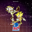 Sonic vs Shadow. Een project van  Tekening,  Artistieke tekening y Digitale tekening van Omar Garcia Alvarez - 13.03.2021