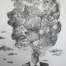 Head in the clouds . Seni Rupa, Kreativitas, Gambar Pensil, Menggambar, Menggambar Potret, Dan Menggambar Artistik proyek oleh Anika Kuntze - 03.14.2021