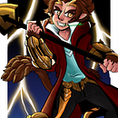Collab - Fanart Wukong Academia de batalha. Un projet de Dessin numérique de Pamela Marins - 14.03.2021