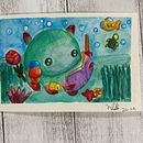 Meu projeto do curso: Técnicas de ilustração com aquarela e guache Ein Projekt aus dem Bereich Traditionelle Illustration und Illustration mit Tinte von Mika Fukushima - 15.03.2021