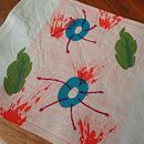 My project in Textile Silkscreen Printing with Stencil  course. Un proyecto de Estampación de Fi Harris - 15.03.2021