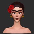 Frida Kahlo toon. Un proyecto de 3D, Animación 3D, Animación de personajes y Diseño de personajes 3D de Jesus Garcia - 19.12.2019