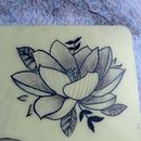 Flor de loto. Een project van  Tatoeageontwerp van Juan Carlos Bonilla - 15.04.2021