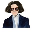 Fran Lebowitz. Un proyecto de Dibujo a lápiz, Ilustración tradicional y Pintura a la acuarela de Valentina Armstrong - 16.03.2021