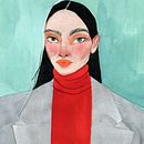 RETRATOS INVENTADOS. Un proyecto de Dibujo de Retrato, Ilustración tradicional, Pintura a la acuarela y Pintura gouache de Valentina Armstrong - 16.03.2021