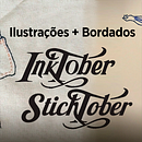 Inktober + Stichtober. Bordado e Ilustração tradicional projeto de Carolina Kuwabata - 31.10.2020