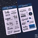 Stickers Galácticos. Un progetto di Creatività, Design, Graphic design e Lettering di Patricia Larumbe - 16.03.2021