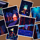 Peachtober20 Illustrations. Un proyecto de Ilustración infantil e Ilustración digital de Kanishka Rastogi - 07.12.2020