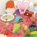 Libro "El secret dels dinars divertits". Children's Illustration project by Lluis Ràfols - 03.17.2020