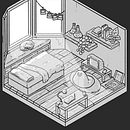 Ejercicio habitación. Un projet de Illustration traditionnelle de Joana Padilla - 18.03.2021