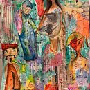 Encre, collage et aquarelle. Watercolor Painting, and Collage project by Annick Tessier - 03.11.2021