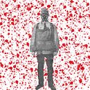bloody soldier. Street Art project by felipe Zunino - 03.18.2021