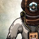 ilustracion scuba. Traditional illustration project by Chito El - 03.18.2021