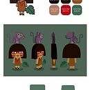 SHIKIRI / paper toy. Un proyecto de Art to de Monica Pasco - 19.03.2021