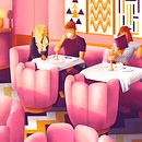 Brunch. Un proyecto de Diseño gráfico, Ilustración tradicional e Ilustración digital de Alendro Estudio - 17.03.2021