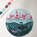 Meu projeto do curso: Técnicas de ilustração com aquarela e guache. Un projet de Illustration traditionnelle de Tábata Pereira - 20.03.2021