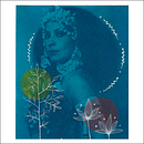 Cianotipia + aquarela . Artes plásticas projeto de Ana Beatriz Machado de França - 20.03.2021