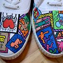 Zapatillas 919pasos. Shoe Design, Fashion Design, Traditional illustration, Ink Illustration, Textile D, and eing project by Araceli Carrasco García - 03.20.2021