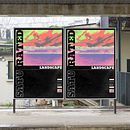 Proyecto "Saturated Landscape" Ein Projekt aus dem Bereich Urban Art, Plakatdesign und Grafikdesign von Donnet Arzate - 21.03.2021