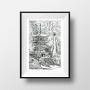 Kumano Nachi Taisha. Un progetto di Architettura, Belle arti, Illustrazione architettonica e Illustrazione con inchiostro di Alba Sanfulgencio - 22.03.2020