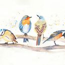 My project in Artistic Watercolor Techniques for Illustrating Birds course. Un projet de Aquarelle de Manon Fortin - 22.03.2021