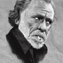 Bukowski. Portrait Drawing, and Digital Illustration project by Luciano Civitico - 02.18.2021