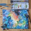 My project in Modern Watercolor Techniques course. Pintura em aquarela projeto de Tina Pedersen - 24.03.2021